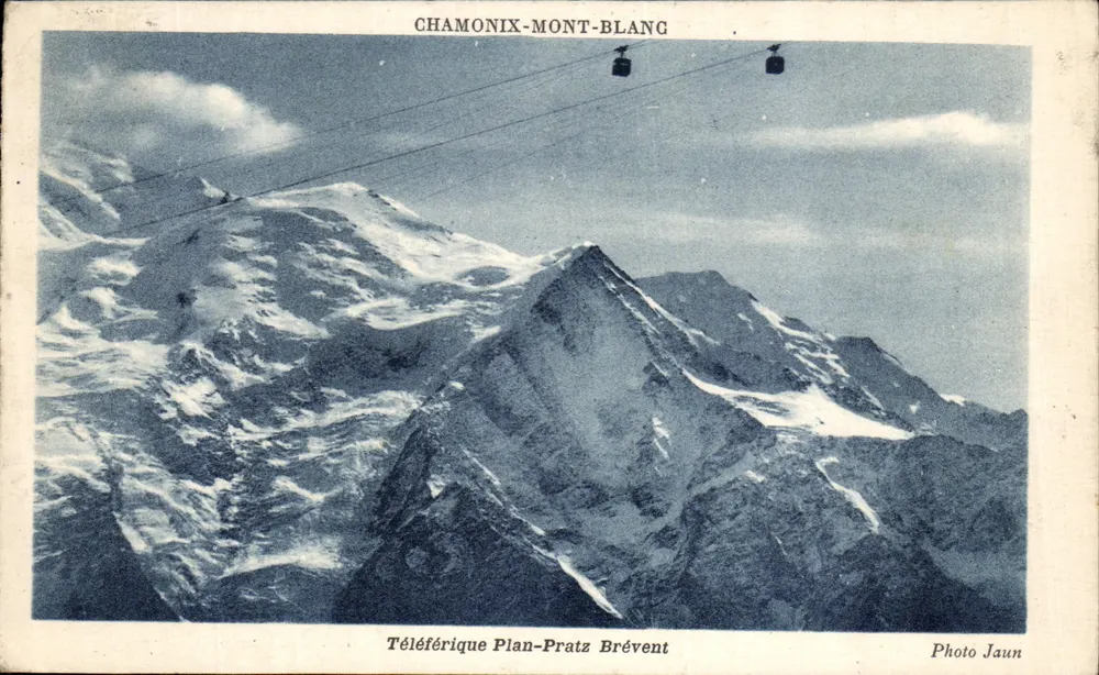Chamonix-Mont-Blanc — Teleférico Plan-Pratz Brévent — Foto Jaun - Frente