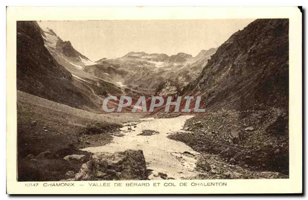 Chamonix — Vale de Bérard e Col de Chalenton — Edição Les Deux Savoies - Frente