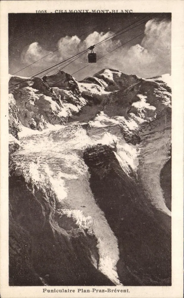 Chamonix-Mont-Blanc — Funicular Plan-Praz-Brévent — editor Moland, n° 1008 - Frente