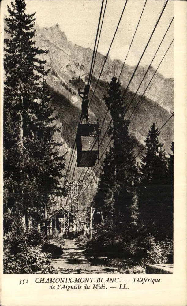 Chamonix-Mont-Blanc — Seilbahn der Aiguille du Midi — LL. - Vorderseite