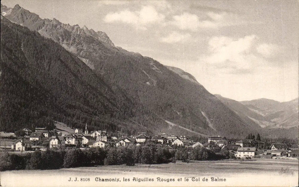 Chamonix, die Roten Spitzen und der Balme-Pass — J.J. 8108 - Vorderseite
