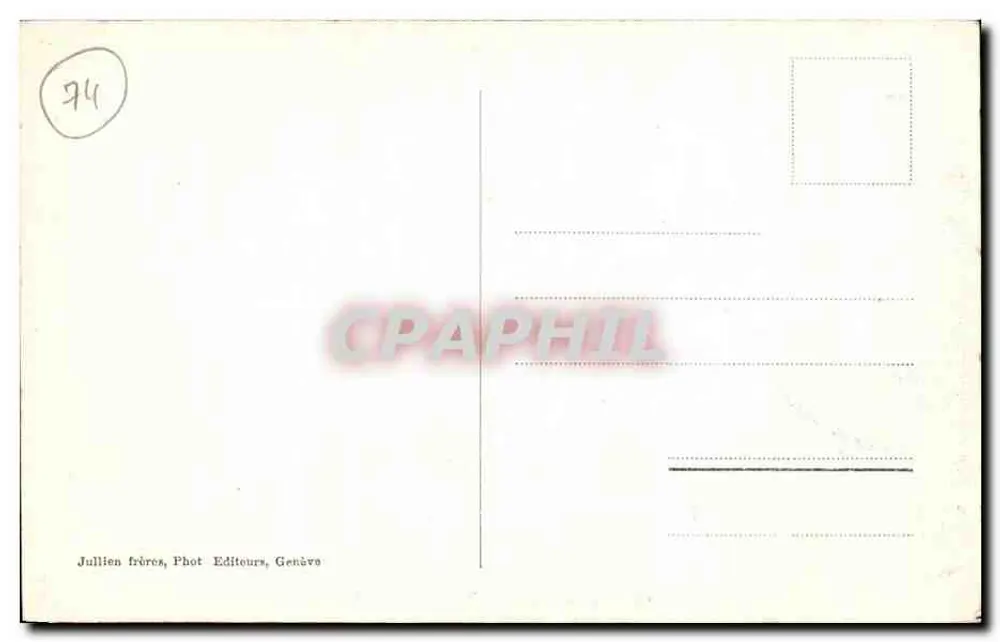 Chamonix, die Roten Spitzen und der Balme-Pass — J.J. 8108 - Rückseite