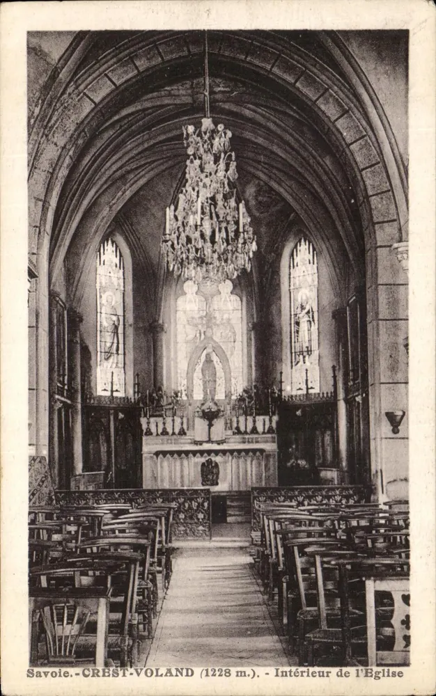 Crest-Voland (1228 m.) — Intérieur de l'Église — Savoie - Recto