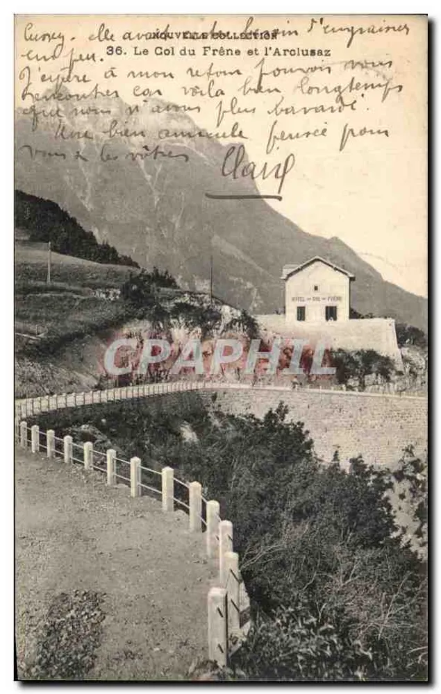 O Col do Fréne e o Arclusaz — vista do col e do vilarejo — editor desconhecido, n° 36 - Frente