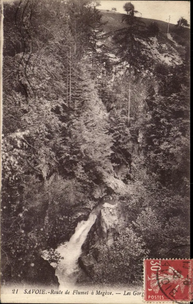 Savoie - Route von Flumet nach Megève — Die Gorges - Vorderseite