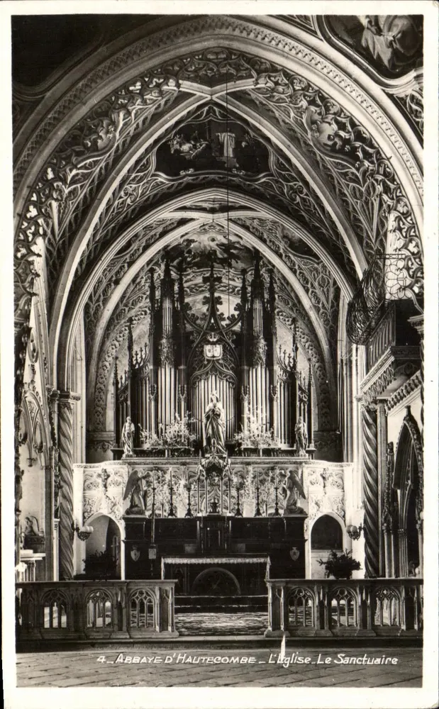 Abtei Haute-Combe - Die Kirche. Der Heiligtum - Vorderseite