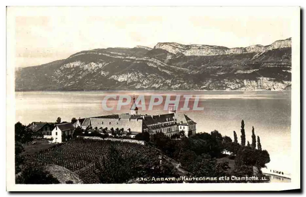 Abadía de Hautecombe y la Chambotte — vista panorámica — serie 236 - Anverso