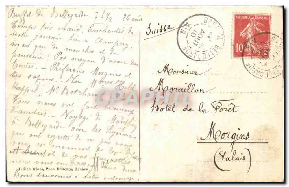 चम्पेरी और ब्लैंच टीथ — एक पैनोरमा — J.J. 1071 A - पीछे
