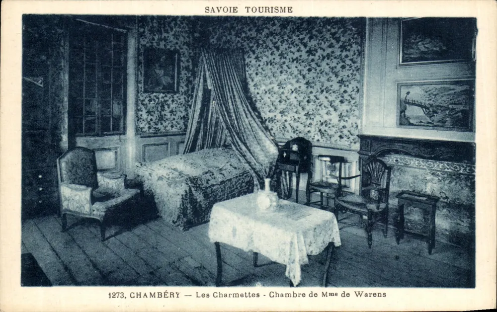 Chambéry — Les Charmettes — Habitación de Madame de Warens — Savoie Tourisme - Anverso