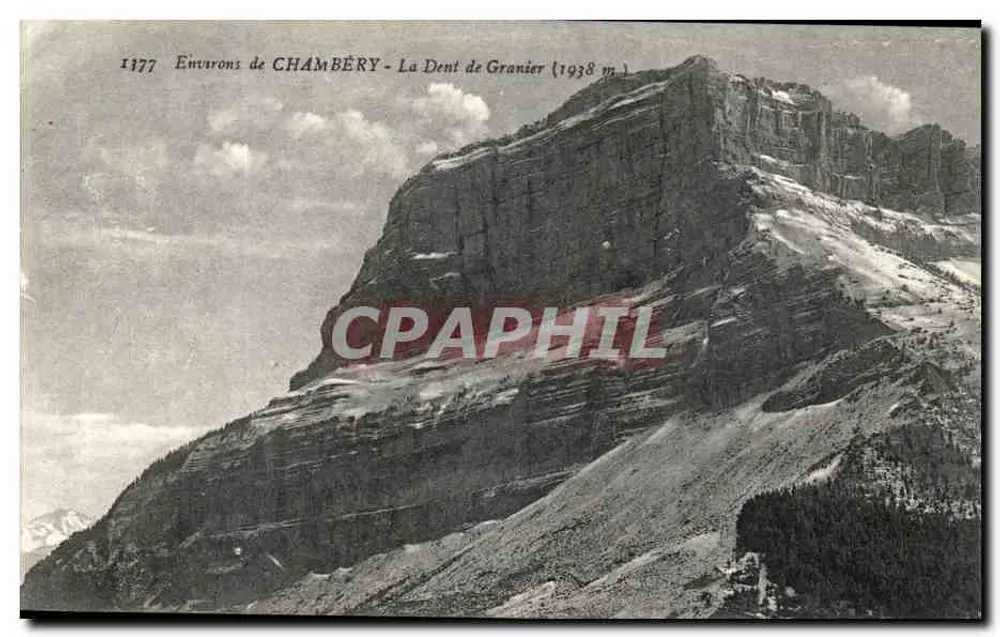 चम्बेरी के आसपास - ग्रानियर के दांत (1938 मीटर) — संग्रह 'ला प्लस बेल' — ई. ओव्नॉ इम्प्रिंट-एडिट चम्बेरी - आगे