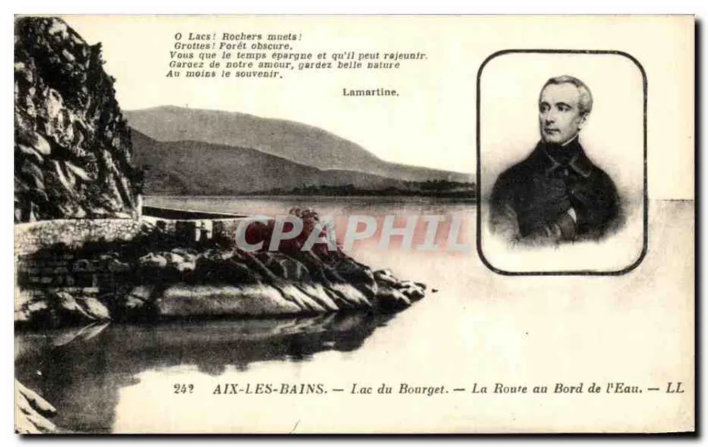 Lac du Bourget — Straße am Ufer — Aix-les-Bains — LL - Vorderseite