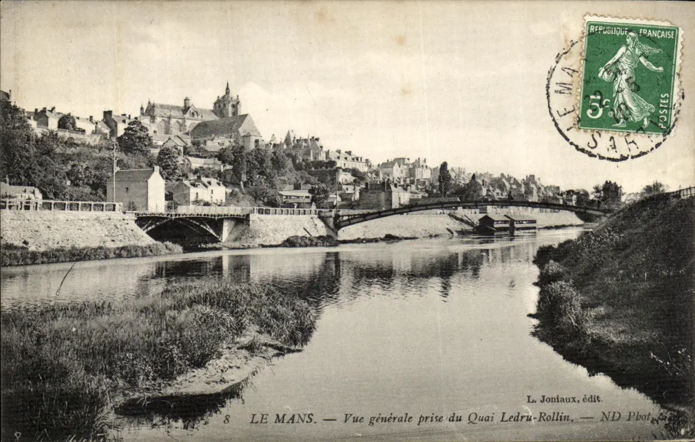 LE MANS — Allgemeiner Blick vom Quai Ledru-Rollin — La Joniaux, Verlag - Vorderseite