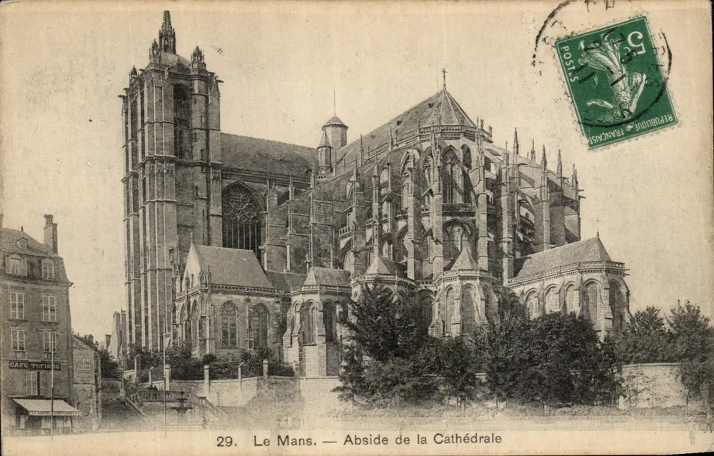 Le Mans — Abside da Catedral — Editor não identificado, n° 29 - Frente