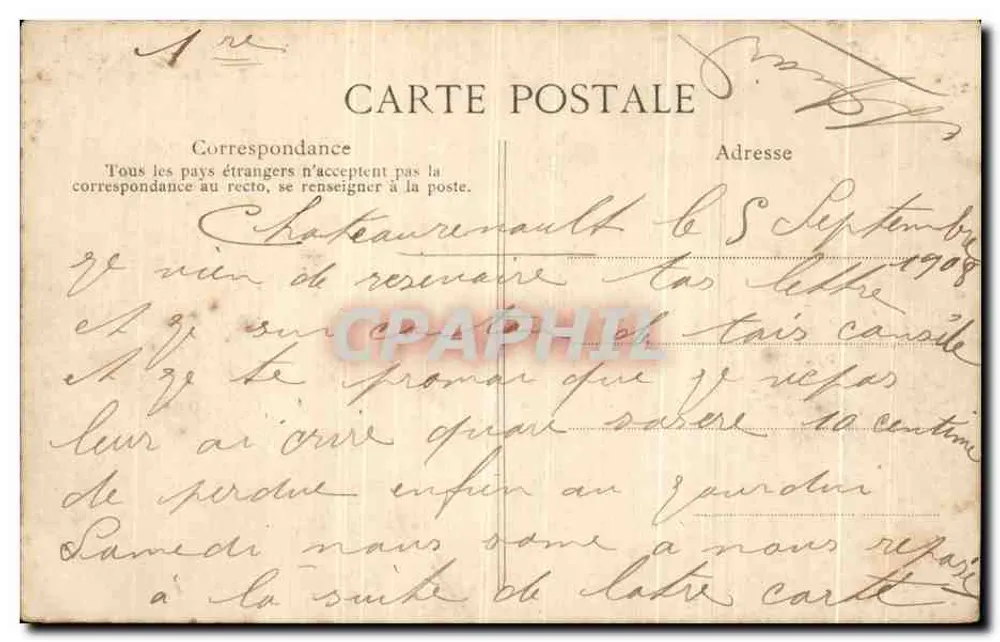 Châteaurault — Panorama — H. M. Châteaurault, n°4 - Verso