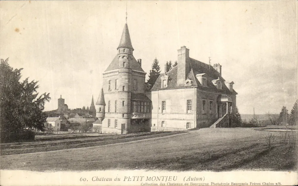 Castelo do Petit Montjeu — Autun — Fototipia Bourgeois Frères Chalon s/S. - Frente