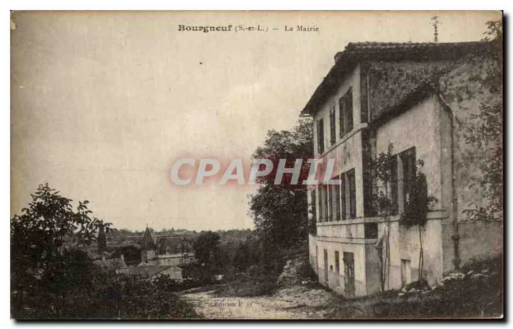 Bourgnneuf (S.-et-L.) — La Mairie — Éditeur P. 17 - Voorkant