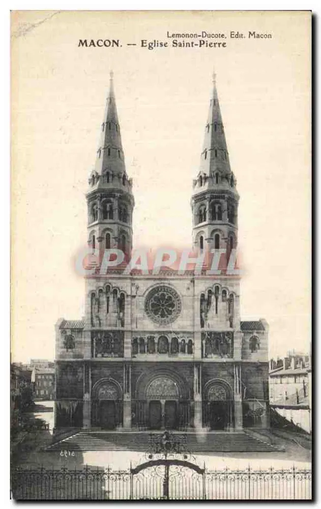 Macon — Igreja de São Pedro — Lemonon-Ducote, Ed. Macon - Frente