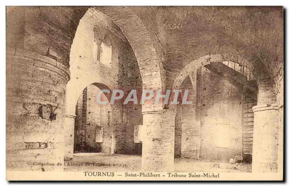 Tournus — Saint-Philibert — Tribune Saint-Michel — Sammlung der Abtei Tournus n° 134 - Vorderseite
