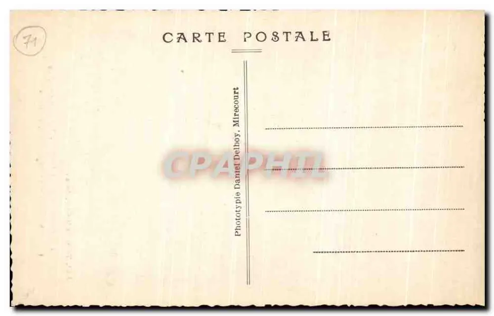 Kathedrale von AUTUN — Gemälde von Ingres « Martyrium des heiligen Symphorien » — Verlag: Tabac de la Gare, Autun - Rückseite