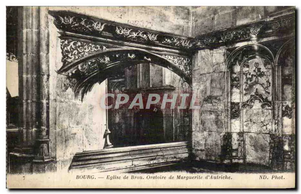 Bourg. Kirche von Brou. Oratorium von Marguerite d'Autriche. - Vorderseite