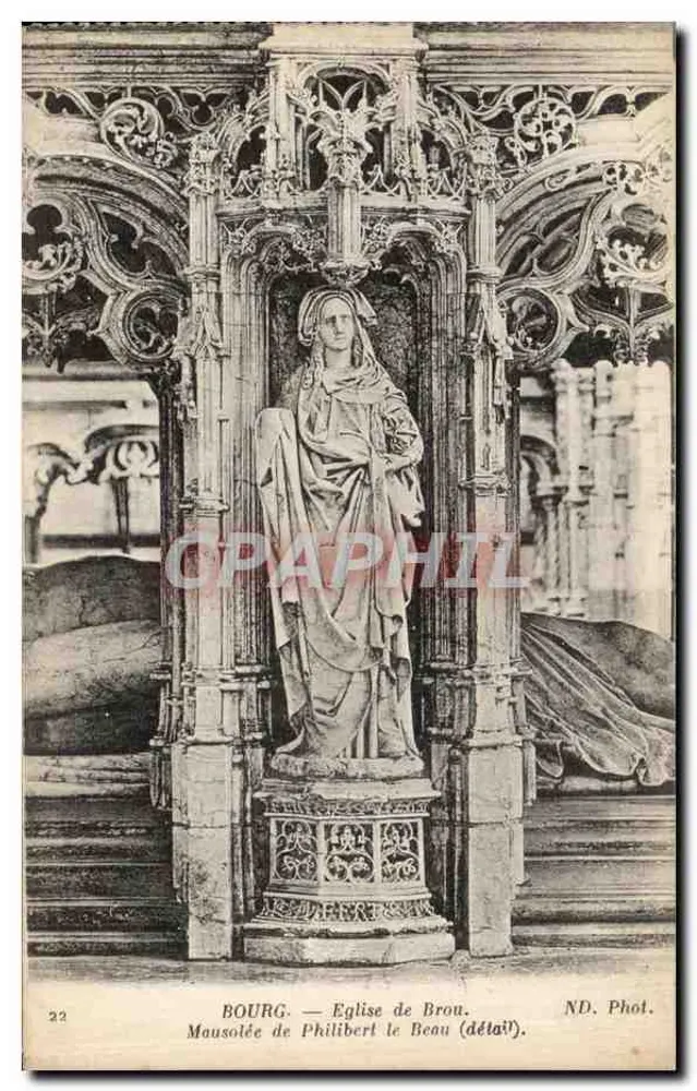 Bourg — Kirche von Brou. Mausoleum von Philibert le Beau (Detail). - Vorderseite