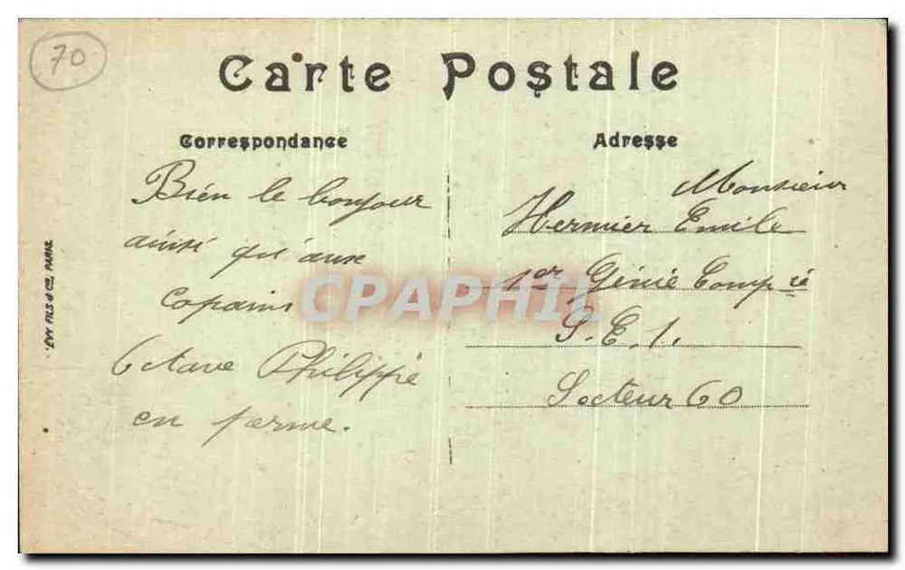 Vesoul — Die Felsformationen von Frotey — LL - Rückseite