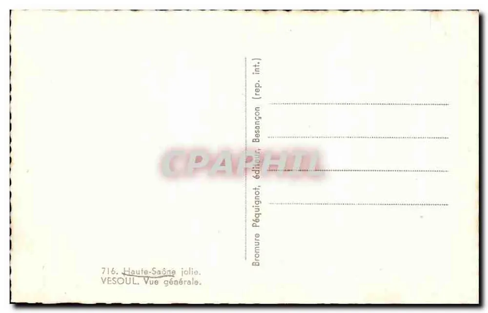 Vesoul — Vista geral — PÉQUI - Verso