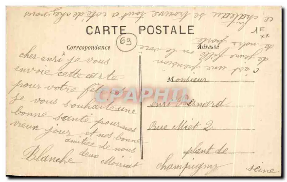 Charly (Rhône) — Ehemaliger Kapitelburg Saint-Just — n° 953 - Rückseite