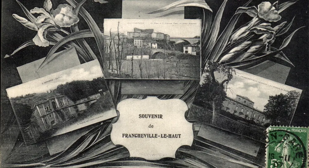 Francheville-le-Haut — Lembrança de Francheville-le-Haut — Editor D. Brunotin, n° 5 - Frente