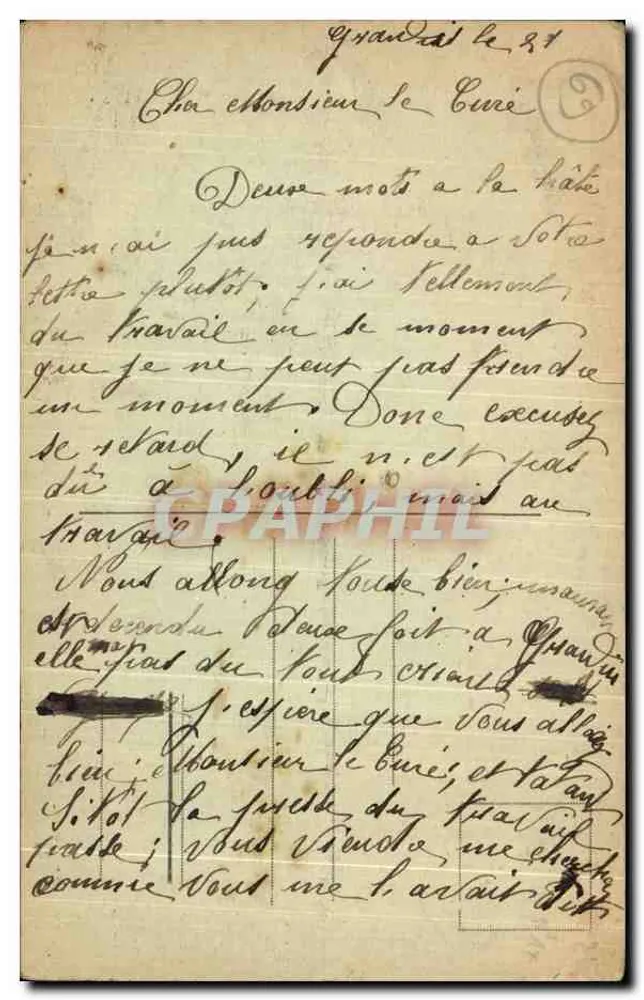 Grandris (Rhône) — Allgemeiner Blick, vom Montet aus aufgenommen — Phot. Chambonnet - Rückseite
