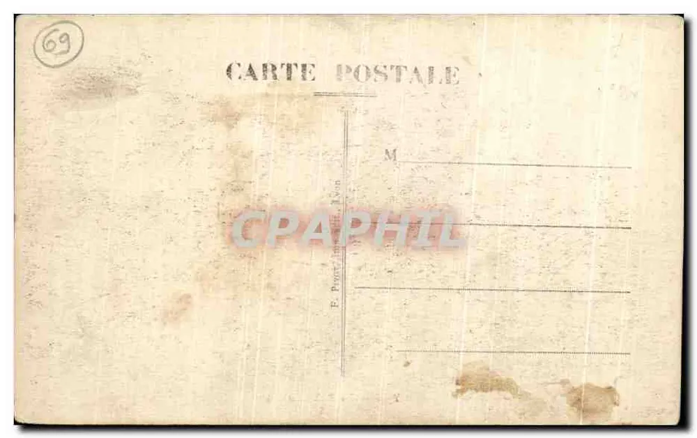 LYON — O Ponte Rustique — Editor Lyon, n°62 - Verso