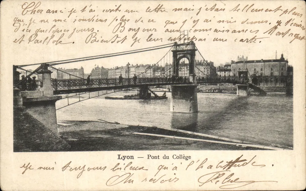 Lyon — Ponte do Colégio — editor não identificado, número de série não visível - Frente