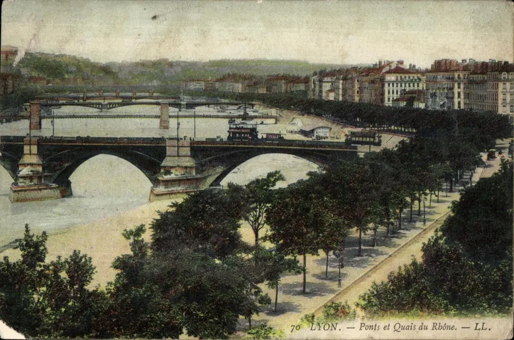 LYON — Ponts et Quais du Rhône — LL. — n° 70 - Frente