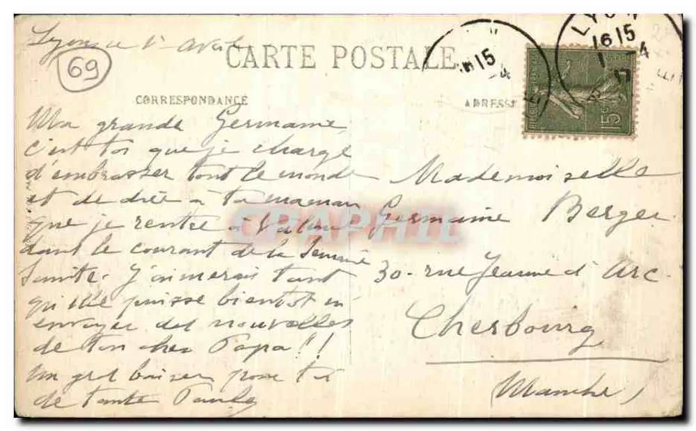 LYON - La Statua di Nostra Signora di Fourvière - LL. SELECTA n°185 - Verso