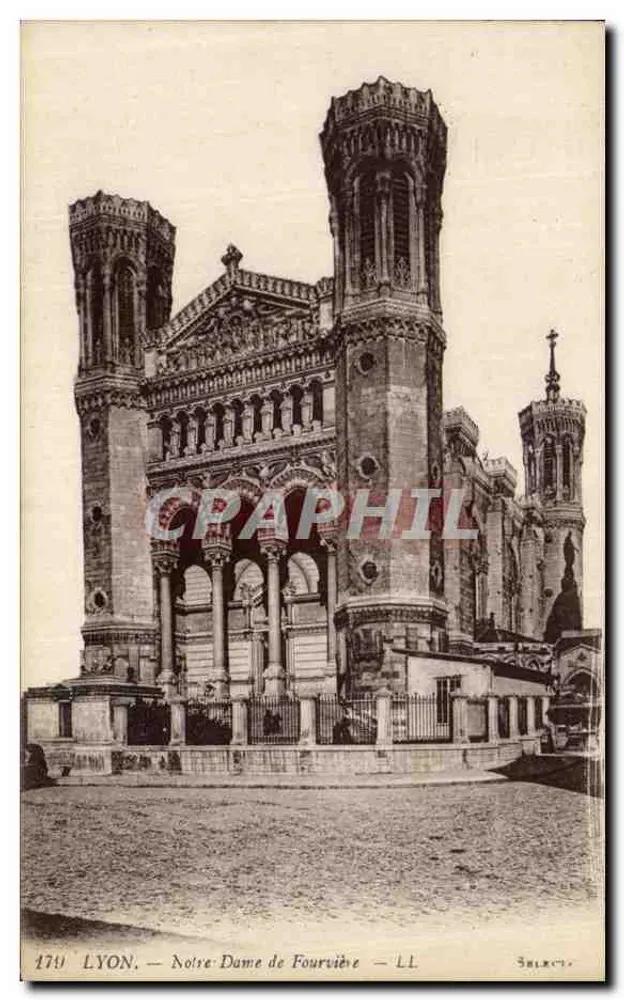 LYON — Notre-Dame de Fourvière — Editor SELECT, n° 179 - Frente