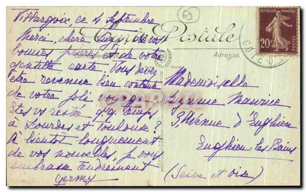 LYON — Nossa Senhora de Fourvière — A Abside — Selecta - Verso