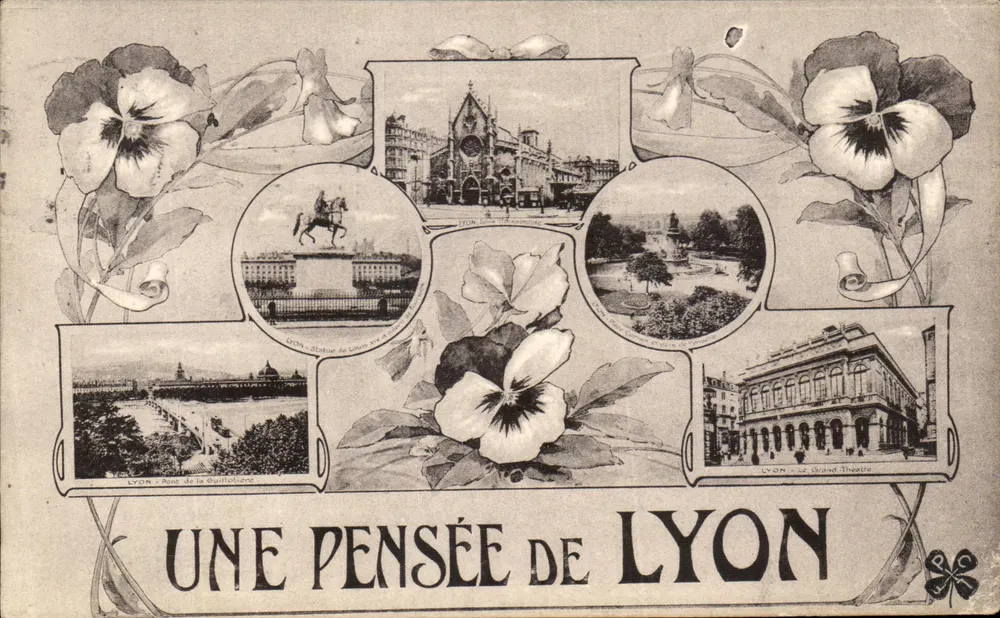 Lyon — Uma lembrança de Lyon — editor não visível, número de série não visível - Frente