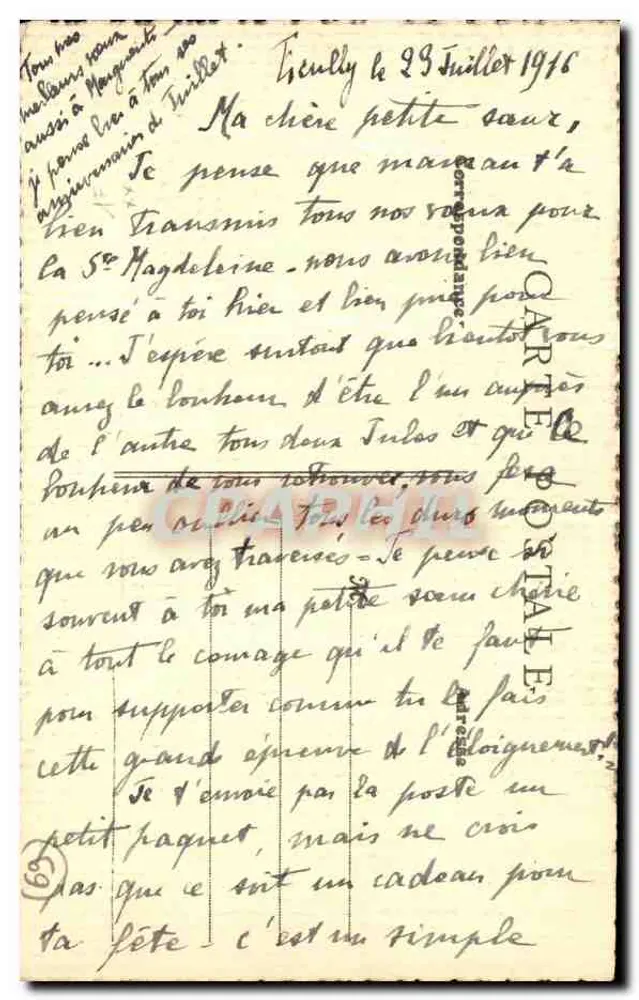 Lyon - Catedral de São João (Interior) — B. F., Paris — n° 58 - Verso