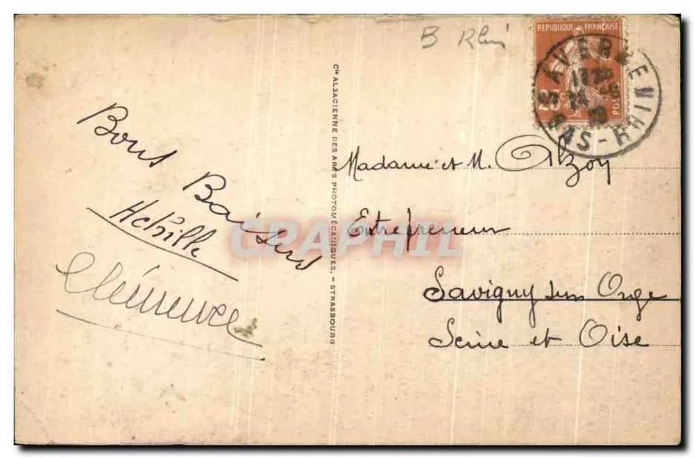 Stambach bei Saverne — Die Schlucht der Zorn — Verlag Ch. Alacienne des Arts Photographiques - Rückseite