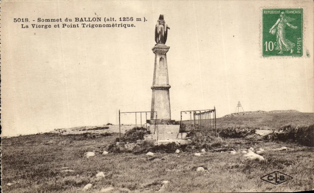 Gipfel des Ballon (Höhe 1256 m) — Die Jungfrau und trigonometrischer Punkt — C.L.E. n°5018 - Vorderseite