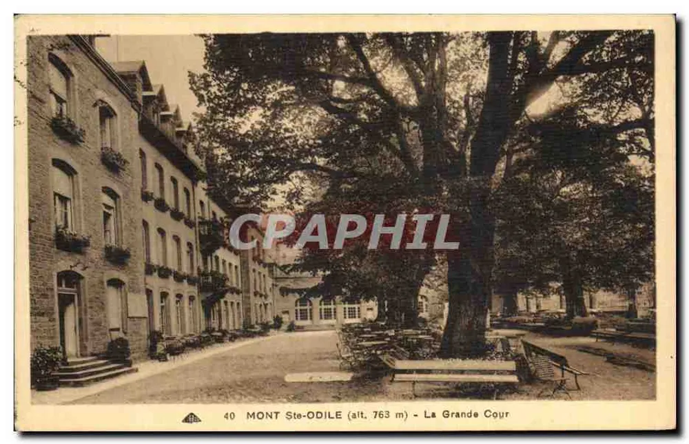 Monte Ste-Odile (alt. 763 m) — A Grande Cour — CI DES ARTS PHOTOS-LIMOGES - Frente