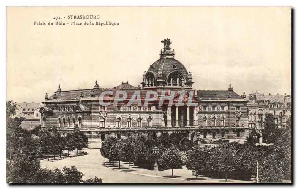 Straßburg - Palast des Rheins - Place de la République — Verlag Marqueur, n° 272 - Vorderseite