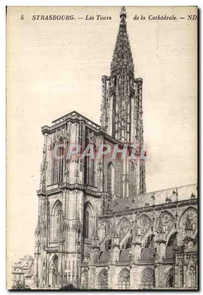 Strasburgo — Le Torri della Cattedrale — ND - Recto