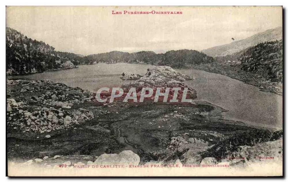Massif du Carlitte - Étang de Pradelle, massif des Bouillouses — Les Pyrénées-Orientales, Verlag Toulouse, n° 479 - Vorderseite