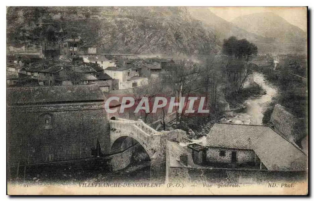 Villefranche-de-Conflent (P.-O.) — Vue générale — ND. Phot. - Voorkant