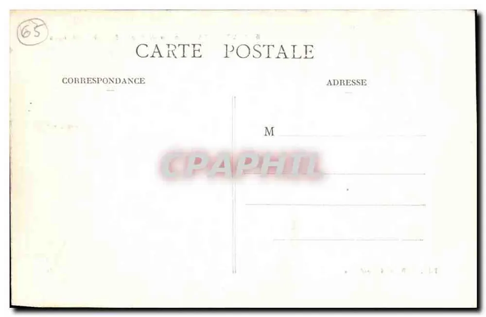 Cauterets — Rua de Pierrefitte a Cauterets — editor não identificado, número de série 5 - Verso