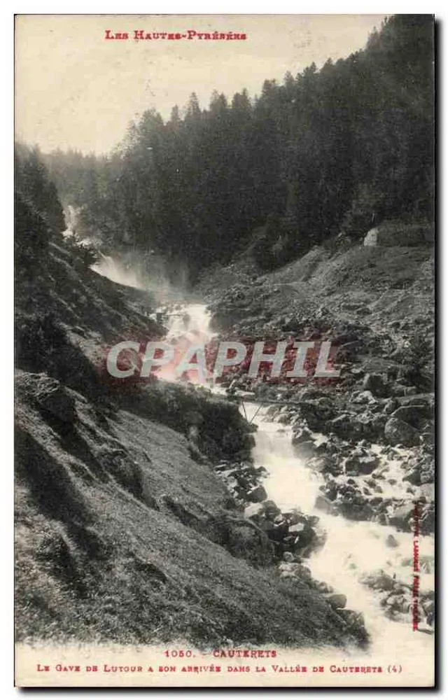 Der Gave de Lutour bei seiner Ankunft in der Cauterets-Tal — Hautes-Pyrénées — Verlag Lutour, Nr. 1080 - Vorderseite