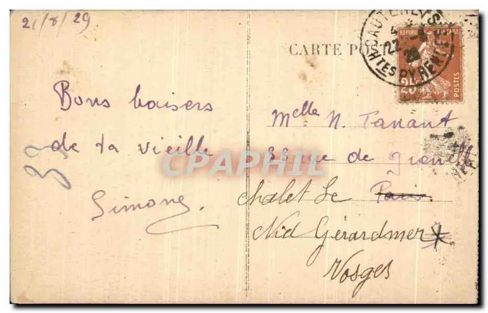Die Pyrenäen — Luz-Saint-Sauveur, Le Pont Napoléon — unbekannter Verlag, Nr. 215 - Rückseite
