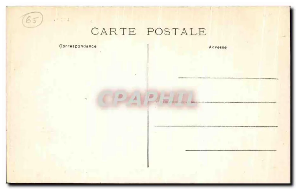 Luz-Saint-Sauveur, Luz aus Sicht der Chapelle Solférino — Die Pyrenäen — unbekannter Verlag, Seriennummer 450 - Rückseite