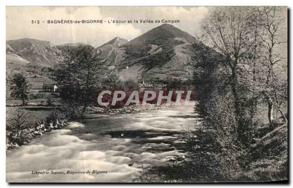 Bagnères-de-Bigorre — Der Adour und die Campan-Tal — Librairie Sajous - Vorderseite